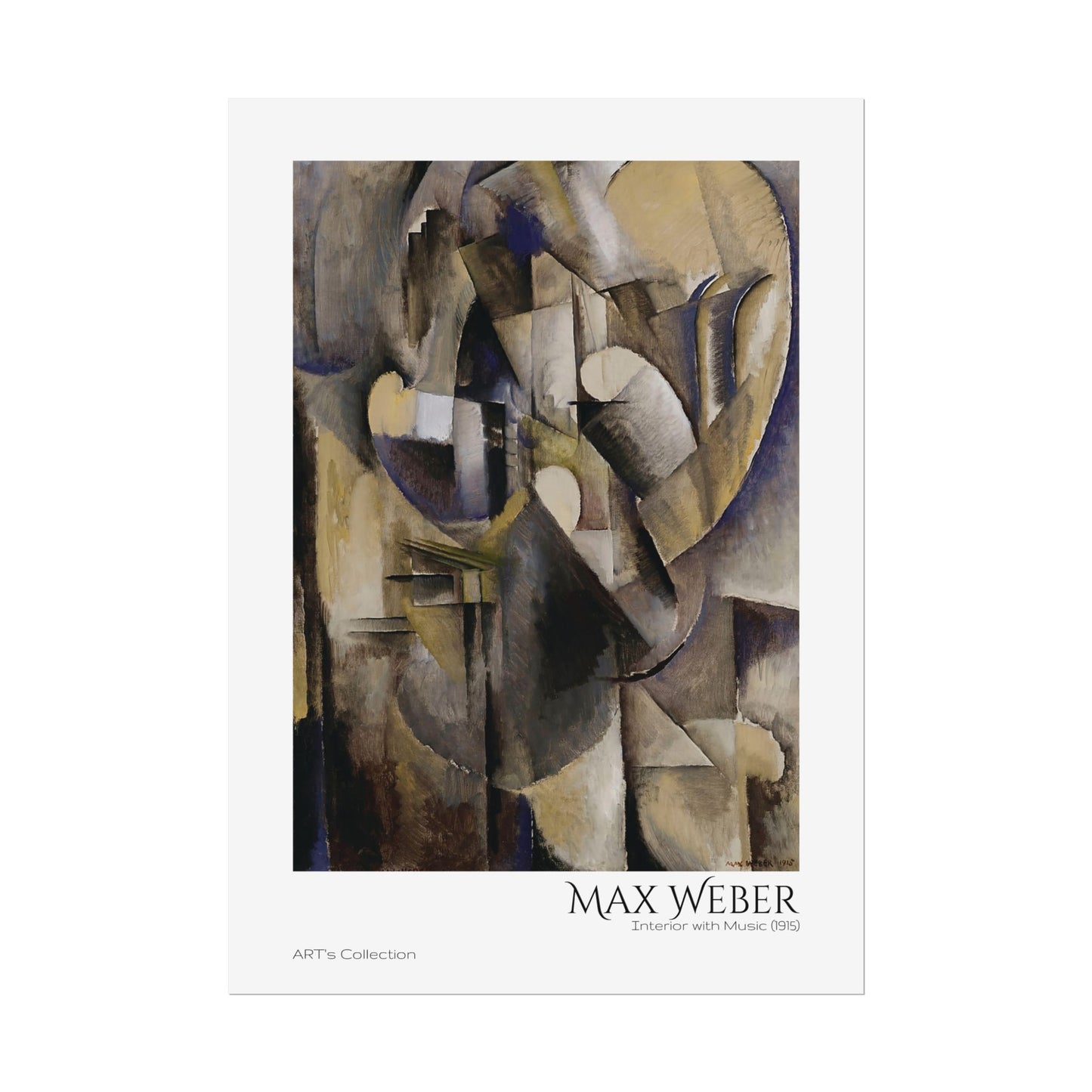 Interior with Music (1915) by Max Weber / Affiche imprimée - Série ART's Collection