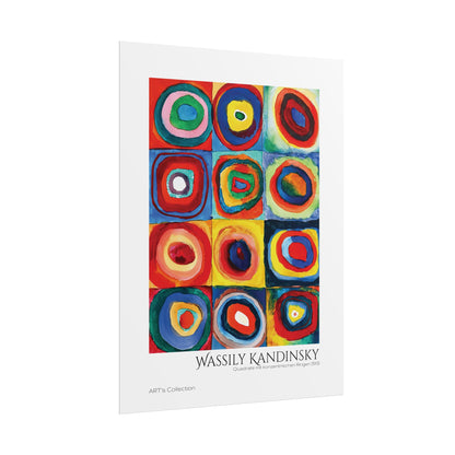 Quadrate mit konzentrischen Ringen (1913) by Wassily Kandinsky / Affiche imprimée - Série ART's Collection
