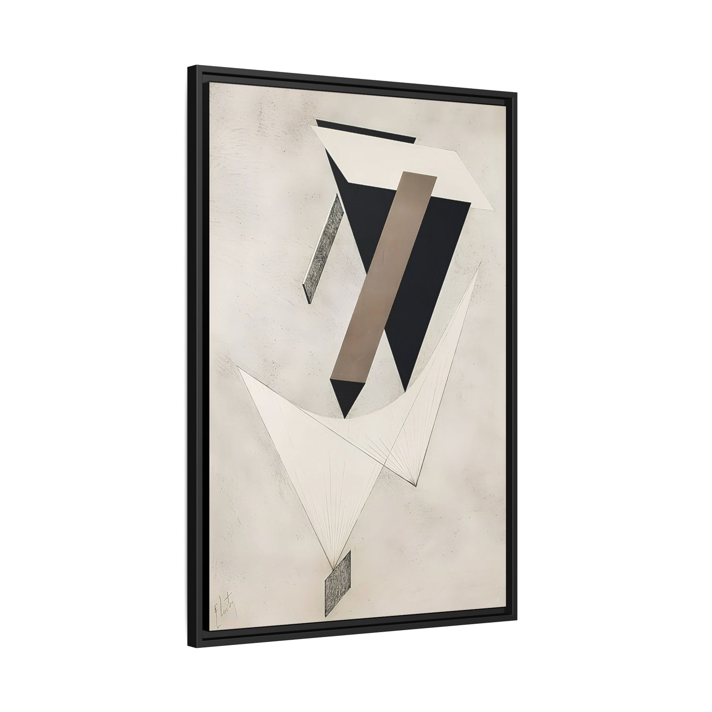 Kestnermappe Proun, Rob. Levnis and Chapman GmbH Hannover #4 (1923) by El Lissitzky / Toile encadrée sur caisse américaine