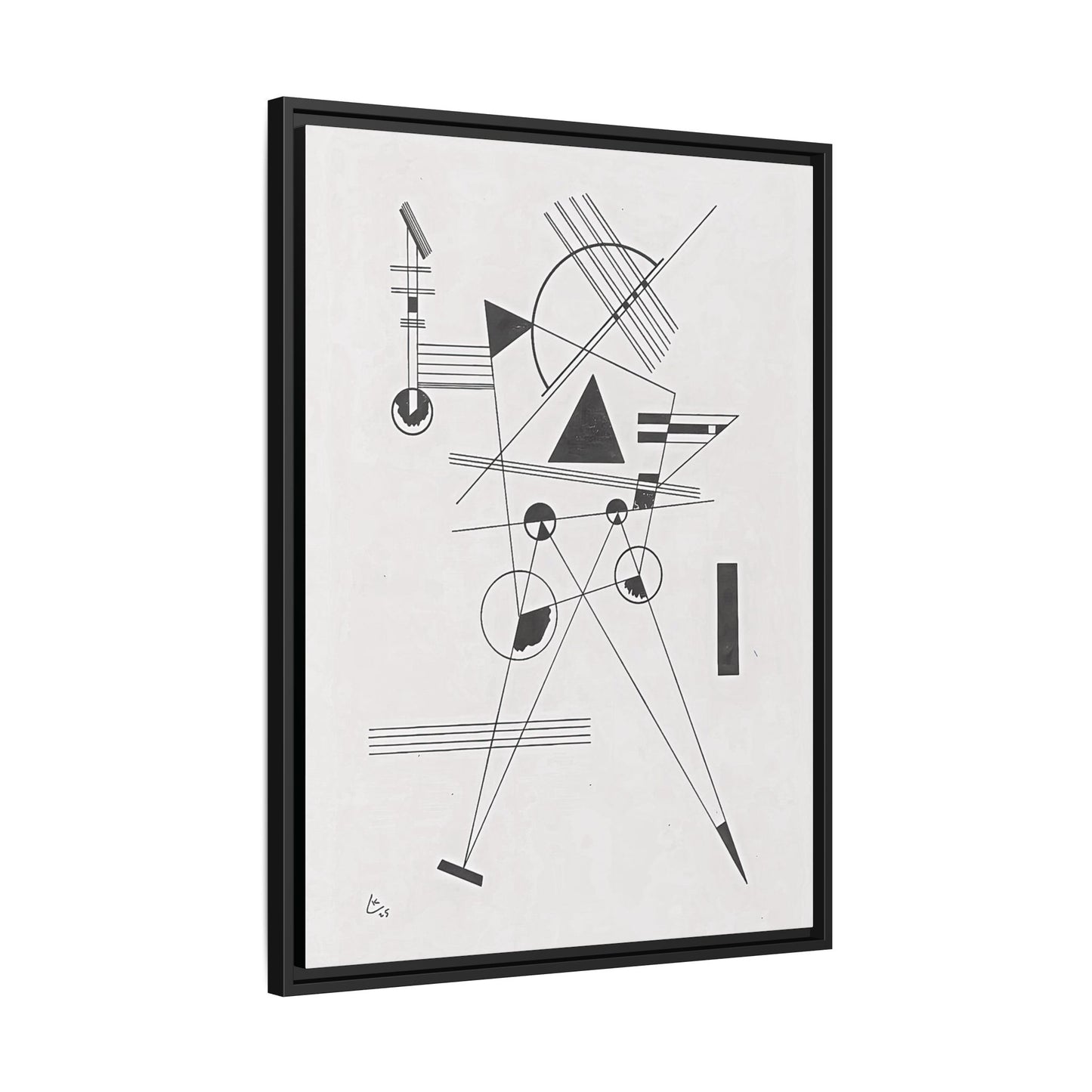 Wassily Kandinsky / Lithographie No. 1 (1925) / Toile encadrée sur caisse américaine