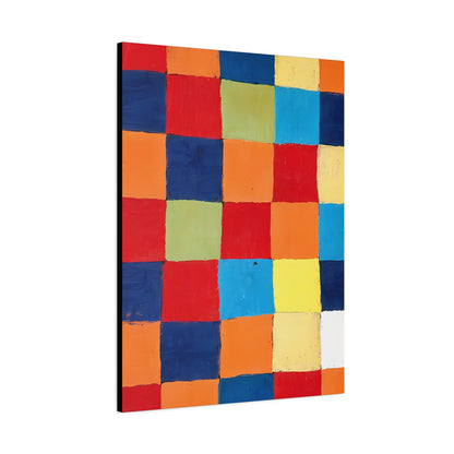 Color chart Qu 1 (1930) by Paul Klee / Reproduction Fine Art sur Toile / Large Epaisseur 3.2 cm - 1.25 inch