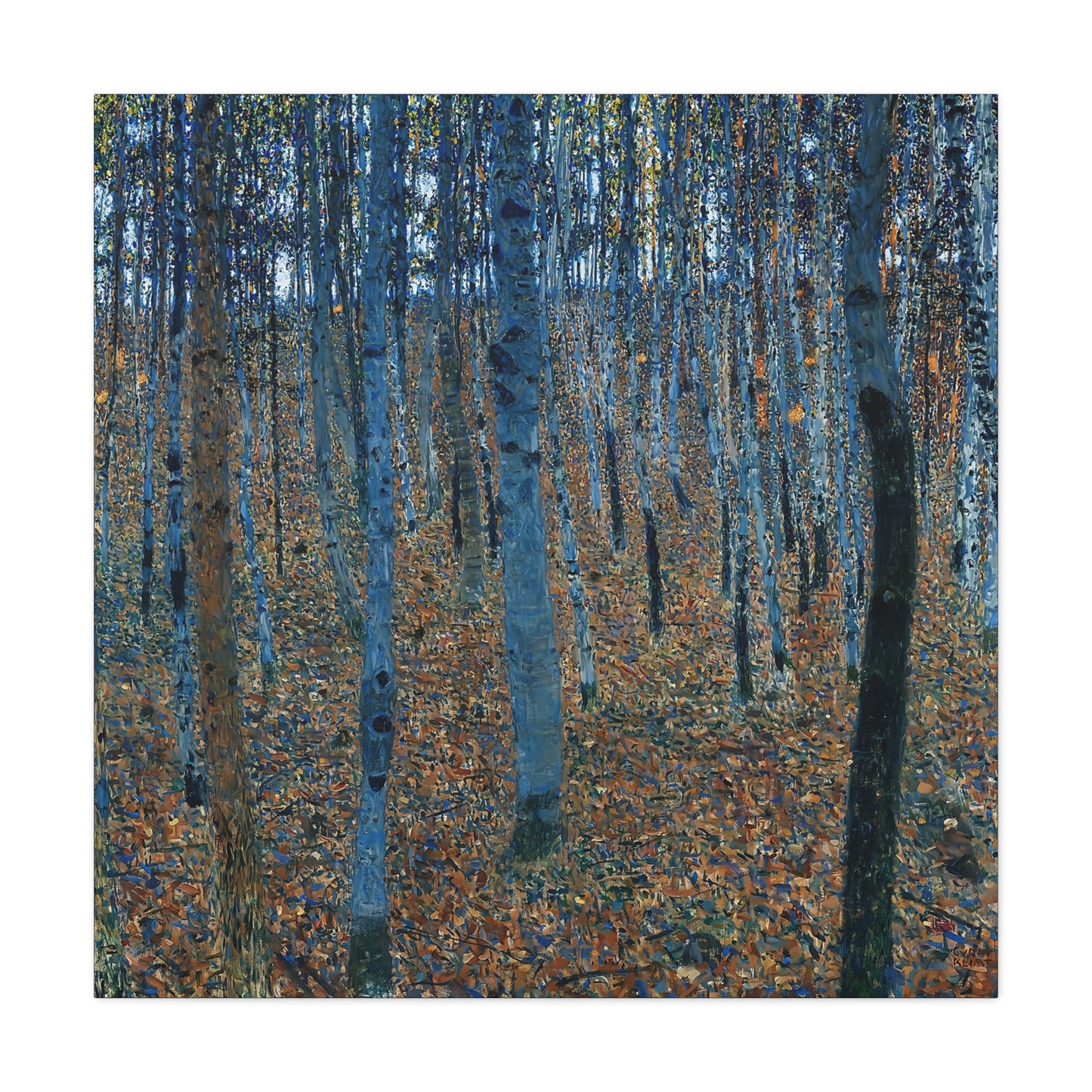 Beech Grove by Gustav Klimt / Reproduction Fine Art sur Toile / Flanc Large Epaisseur 3.2 cm - 1.25 inch