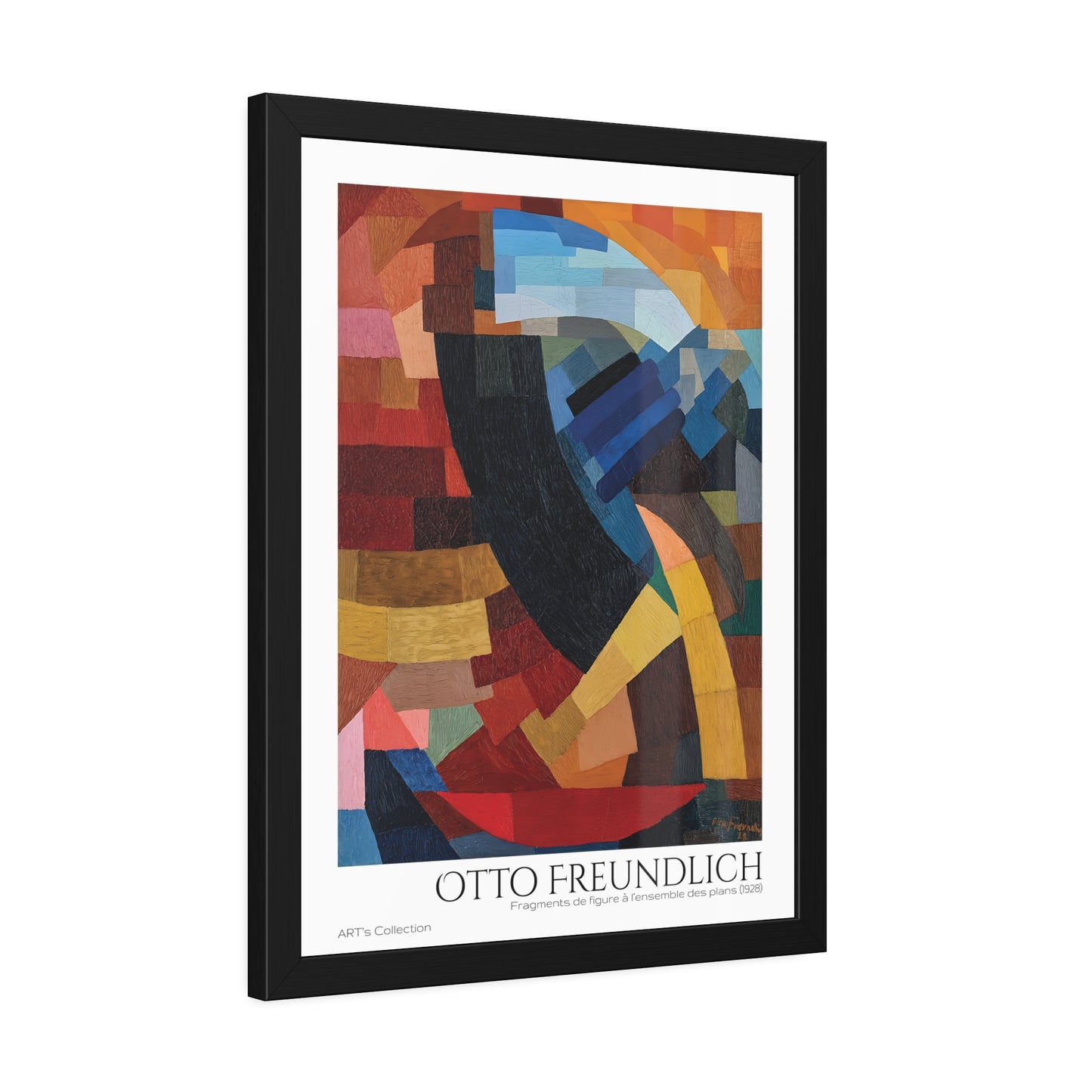 Fragments de figure à l'ensemble des plans (1928) by Otto Freundlich  / Affiche Encadrée série ART's Collection