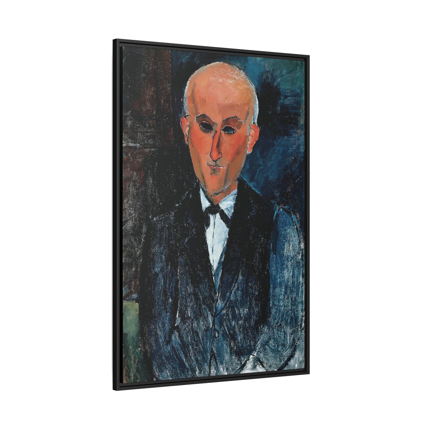 Max Jacob by Amedeo Modigliani / Toile encadrée sur caisse américaine