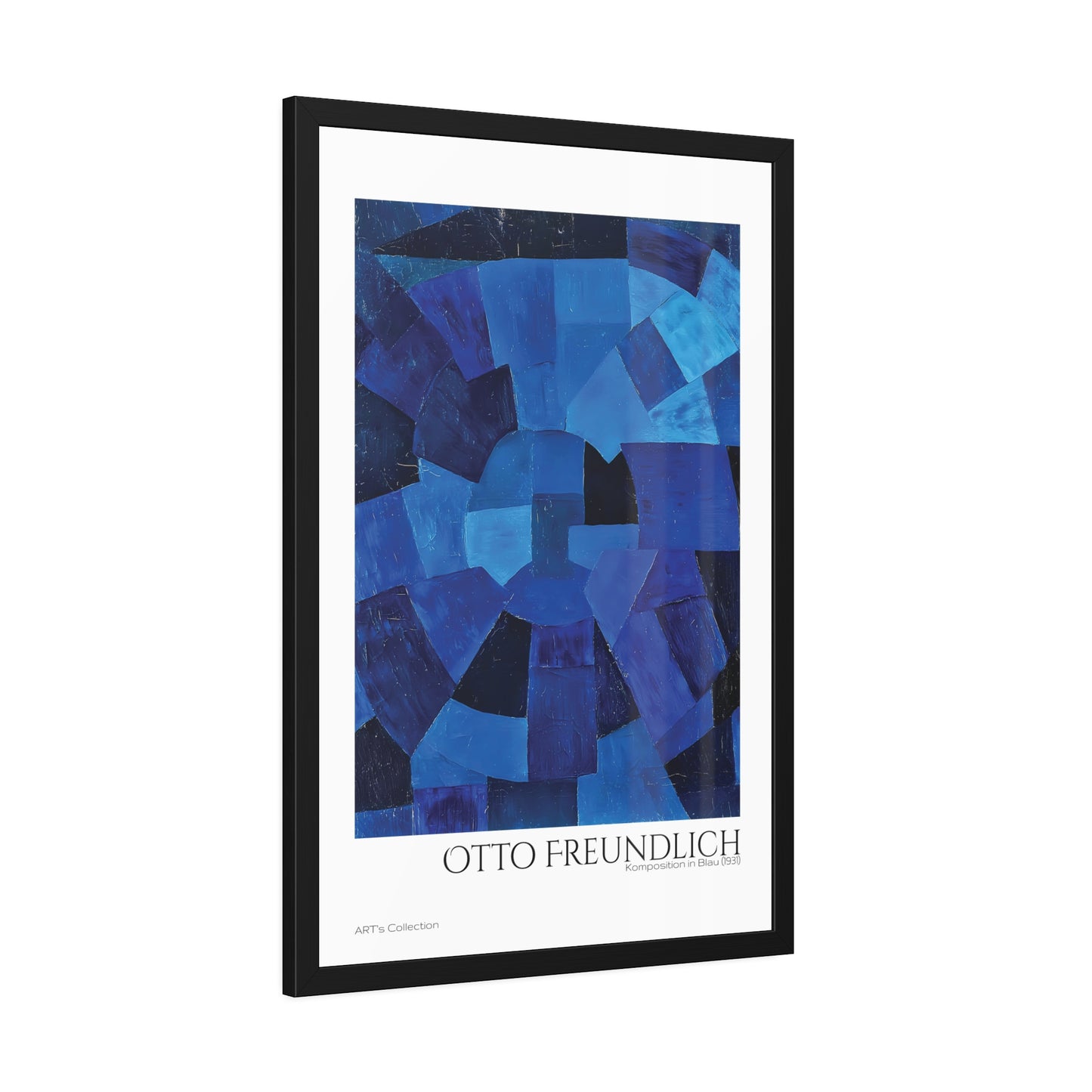 Komposition in Blau (1931) by Otto Freundlich  / Affiche Encadrée série ART's Collection