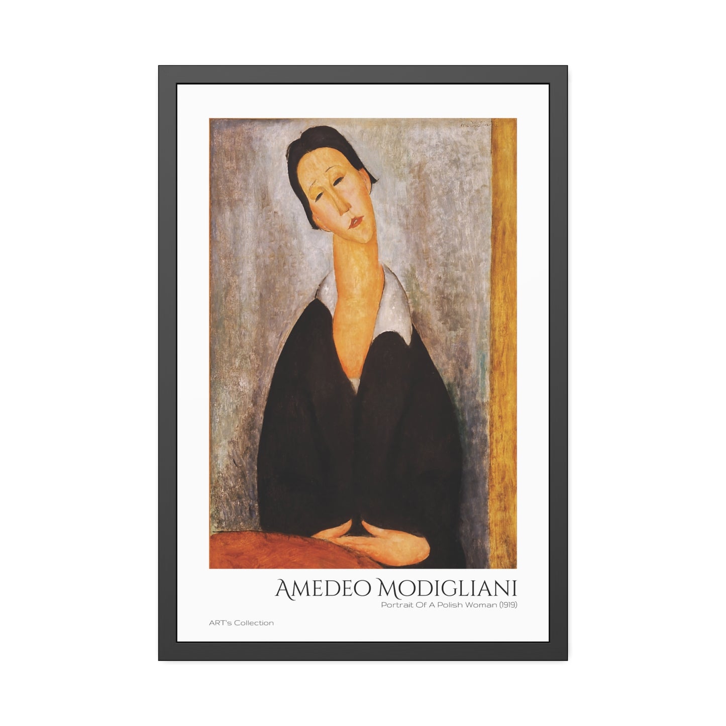 Portrait Of A Polish Woman (1919) by Amedeo Modigliani  / Affiche Encadrée série ART's Collection