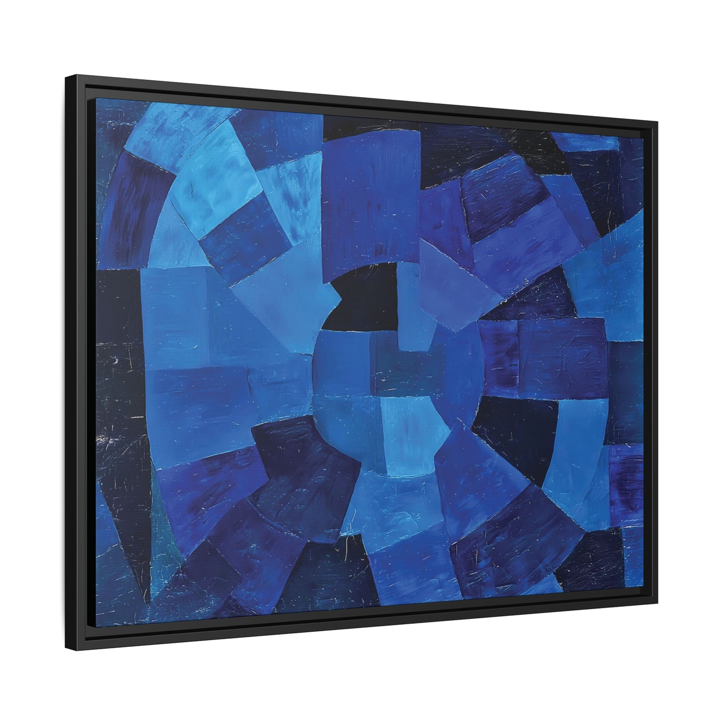 Komposition in Blau (1931) by Otto Freundlich / Toile encadrée sur caisse américaine