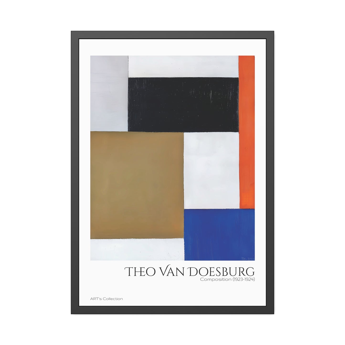 Composition (1923-1924) by Theo Van Doesburg / Affiche Encadrée série ART's Collection