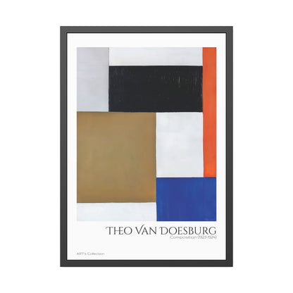 Composition (1923-1924) by Theo Van Doesburg / Affiche Encadrée série ART's Collection