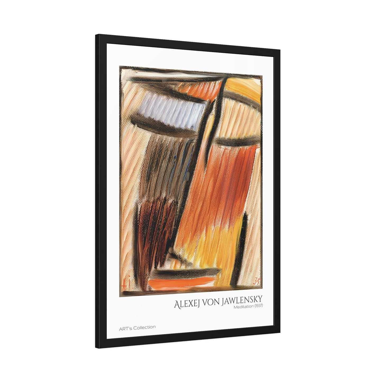 Meditation (1937) by Alexej von Jawlensky  / Affiche Encadrée série ART's Collection