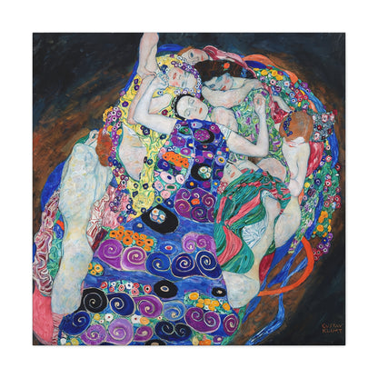 The Maiden (1913) by Gustav Klimt / Reproduction Fine Art sur Toile / Flanc Large Epaisseur 3.2 cm - 1.25 inch