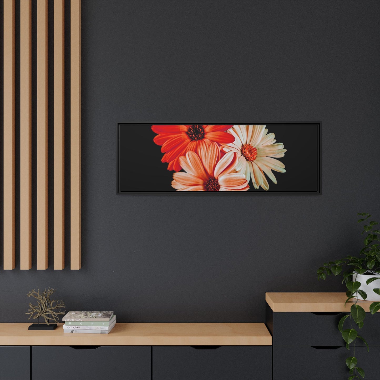 Collection Signature "FLORAL Numéro 7" sur Toile encadrée avec caisse américaine