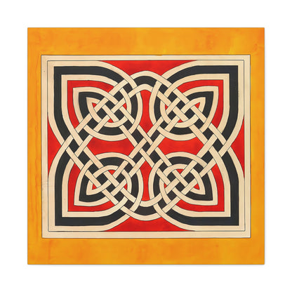 Celtic Ornament (ca 1900) by Elizabeth A. Nedwill  / Reproduction Fine Art sur Toile / Flanc Large Epaisseur 3.2 cm - 1.25 inch
