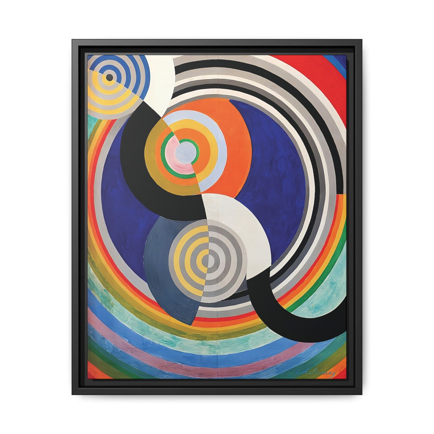 Rythme Numéro 2 (1938) by Robert Delaunay  / Toile encadrée sur caisse américaine
