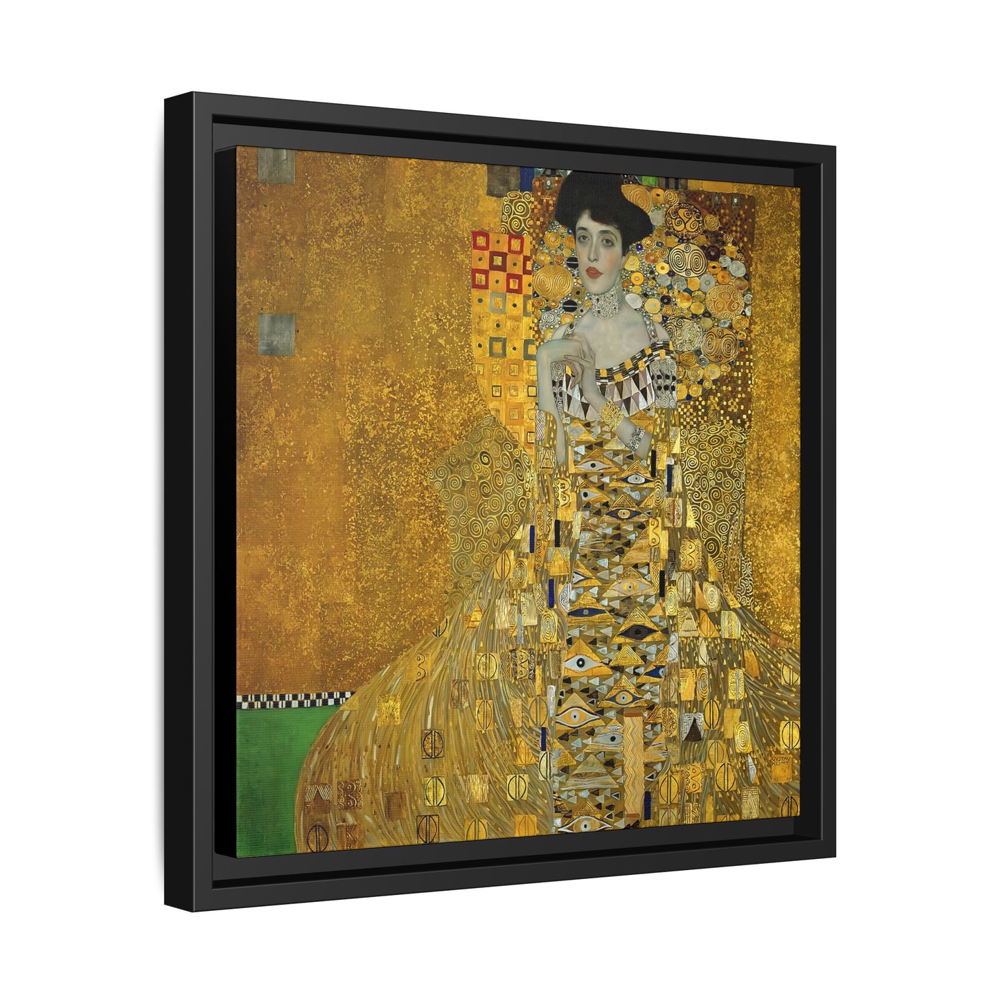 Portrait of Adele Bloch-Bauer I (1907)  by Gustav Klimt / Toile encadrée sur caisse américaine