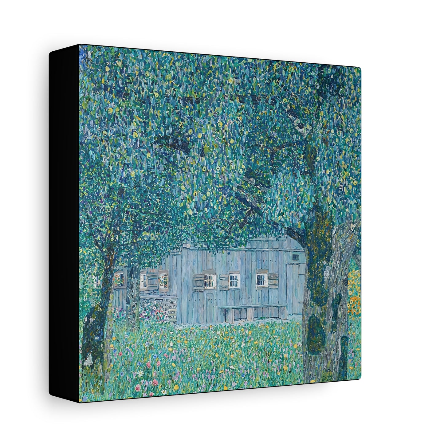 Bauernhaus in Buchberg (1911)  by Gustav Klimt / Reproduction Fine Art sur Toile / Flanc Large Epaisseur 3.2 cm - 1.25 inch