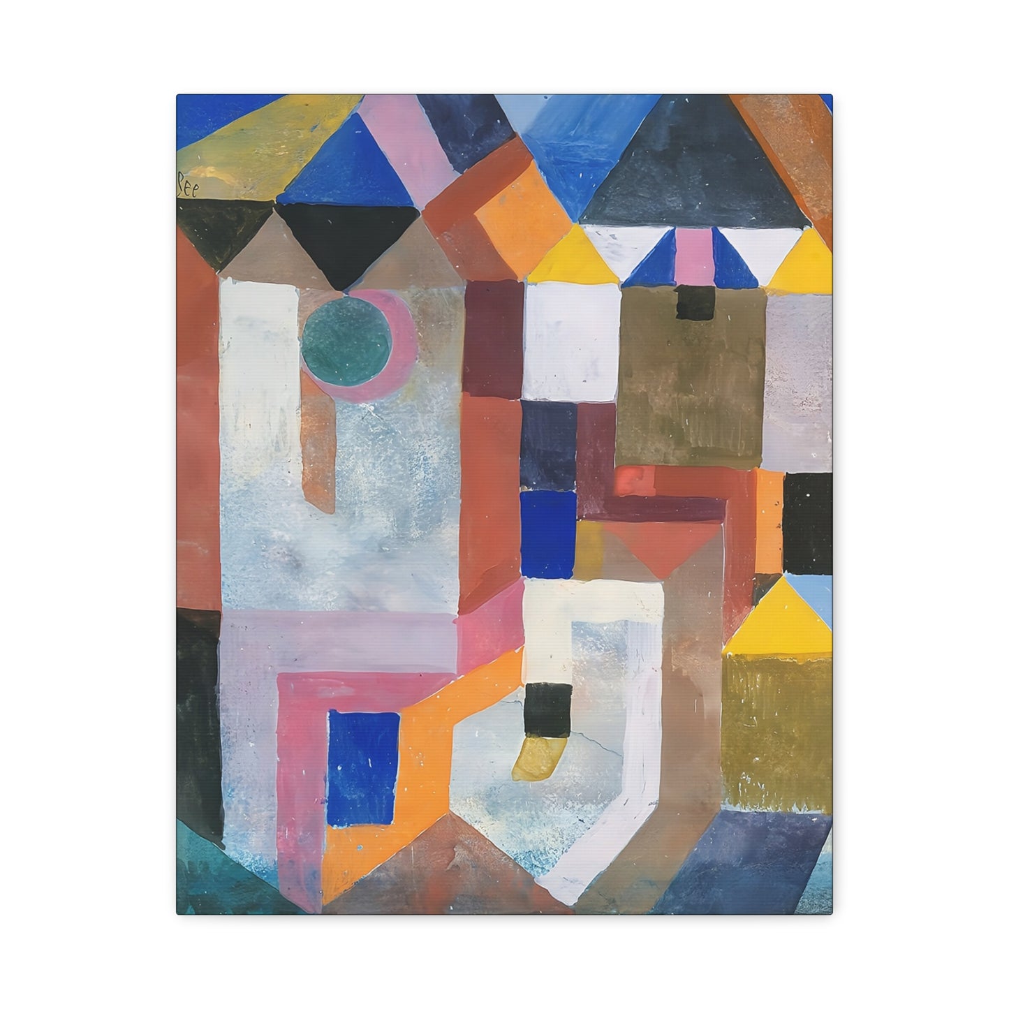 Colorful Architecture (1917) by Paul Klee   / Reproduction Fine Art sur Toile / Epaisseur 3,2cm - 1'25 po