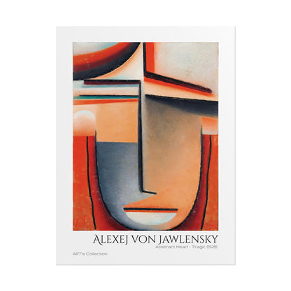 Abstract Head - Tragic (1928) by Alexej von Jawlensky  / Affiche imprimée - Série ART's Collection
