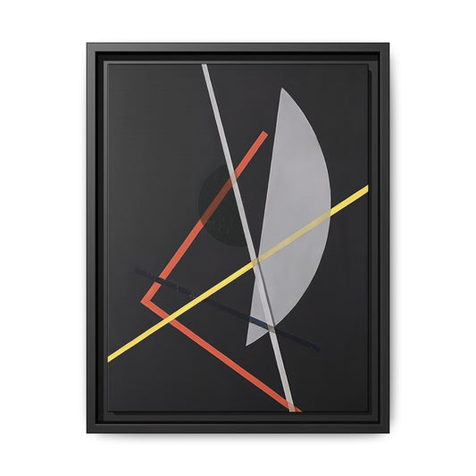 E IV - Konstruktion VII (ca 1922) by László Moholy-Nagy  / Toile encadrée sur caisse américaine