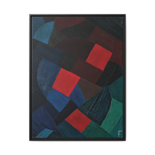 Komposition (1935-1936) by Otto Freundlich   / Toile encadrée sur caisse américaine