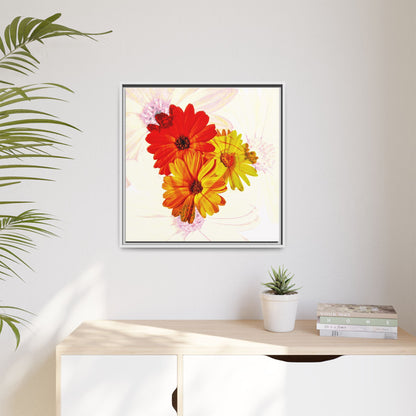 Collection Signature "FLORAL Numéro 19" sur Toile encadrée avec caisse américaine