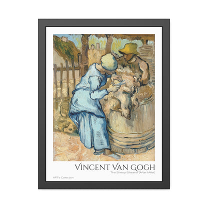 The Sheep-Shearer (After Millet) by Vincent Van Gogh / Affiche Encadrée série ART's Collection