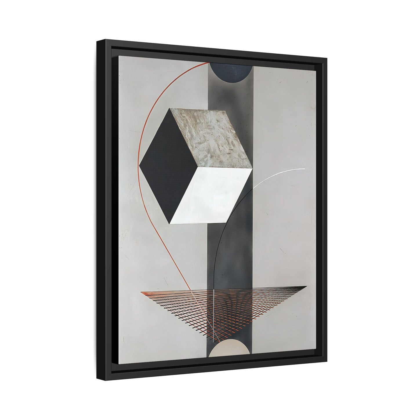 Proun 99 (ca. 1923-1925) by El Lissitzky / Toile encadrée sur caisse américaine