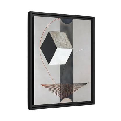 Proun 99 (ca. 1923-1925) by El Lissitzky / Toile encadrée sur caisse américaine