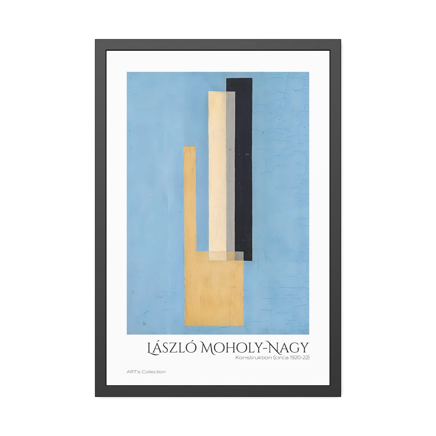 Konstruktion (circa 1920-22) by László Moholy-Nagy  / Affiche Encadrée série ART's Collection