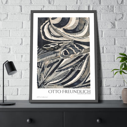 Landschaft (1918) by Otto Freundlich  / Affiche Encadrée série ART's Collection