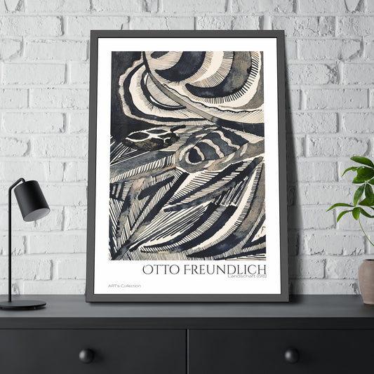 Landschaft (1918) by Otto Freundlich  / Affiche Encadrée série ART's Collection