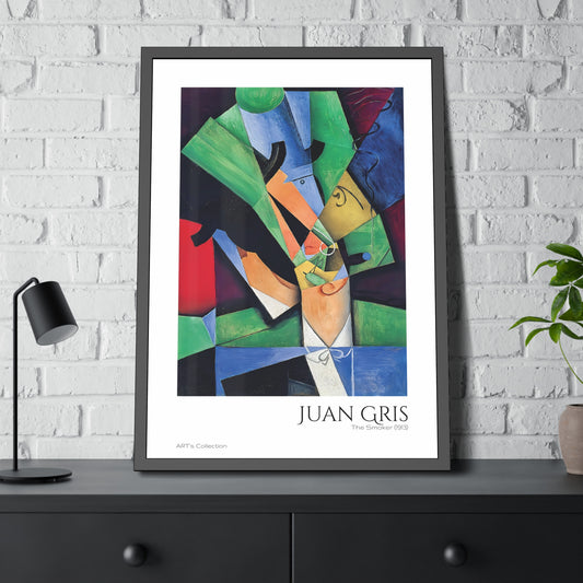 The Smoker (1913) by Juan Gris  / Affiche Encadrée série ART's Collection