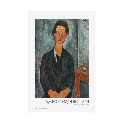 Chaim Soutine (1917) by Amedeo Modigliani / Affiche imprimée - Série ART's Collection