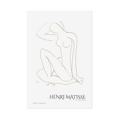 Nu assis (1952) by Henri Matisse / Affiche imprimée - Série ART's Collection