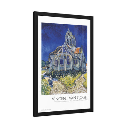 The Church in Auvers-sur-Oise, View from the Chevet (1890)  by Vincent Van Gogh / Affiche Encadrée série ART's Collection