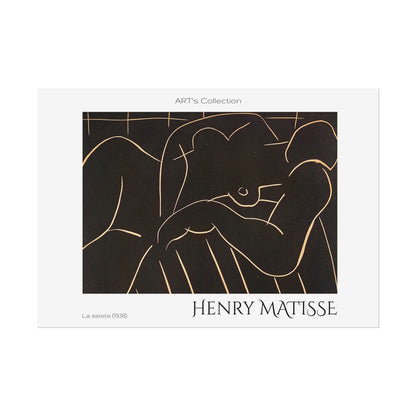 La sieste (1938) by Henry Matisse / Affiche imprimée - Série ART's Collection