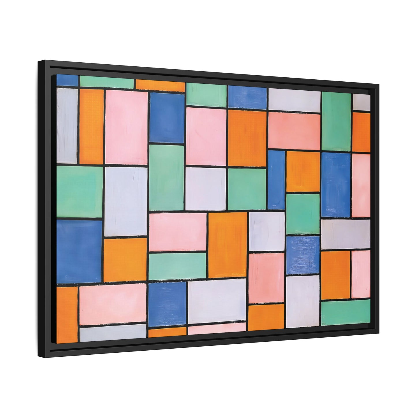 Composition in dissonances (1919) by Theo van Doesburg  / Toile encadrée sur caisse américaine