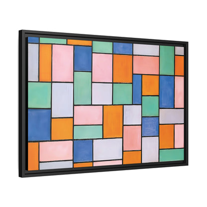 Composition in dissonances (1919) by Theo van Doesburg  / Toile encadrée sur caisse américaine