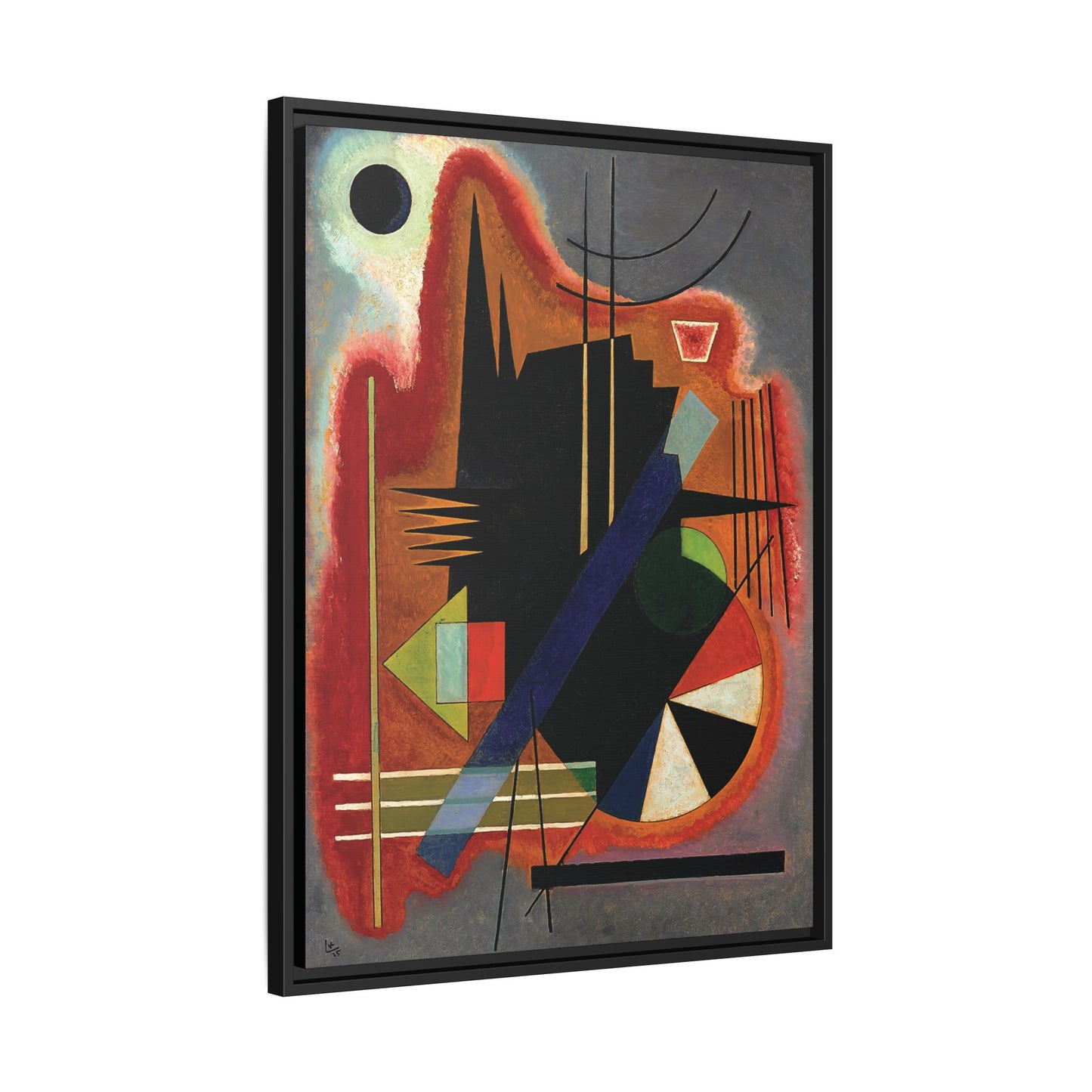Wassily Kandinsky / Several Points (1925) / Toile encadrée sur caisse américaine