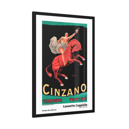 Cinzano Vermouth Torino (1910) by Leonetto Cappiello / Affiche Encadrée Série Vintage Ads Collection