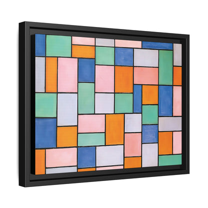 Composition in dissonances (1919) by Theo van Doesburg  / Toile encadrée sur caisse américaine