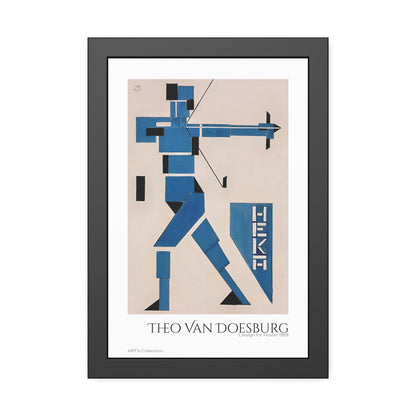Design for Poster (1919) by Theo van Doesburg  / Affiche Encadrée série ART's Collection
