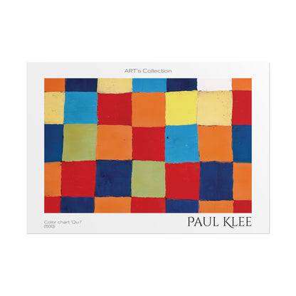Color chart Qu 1(1930) by Paul Klee / Affiche imprimée - Série ART's Collection