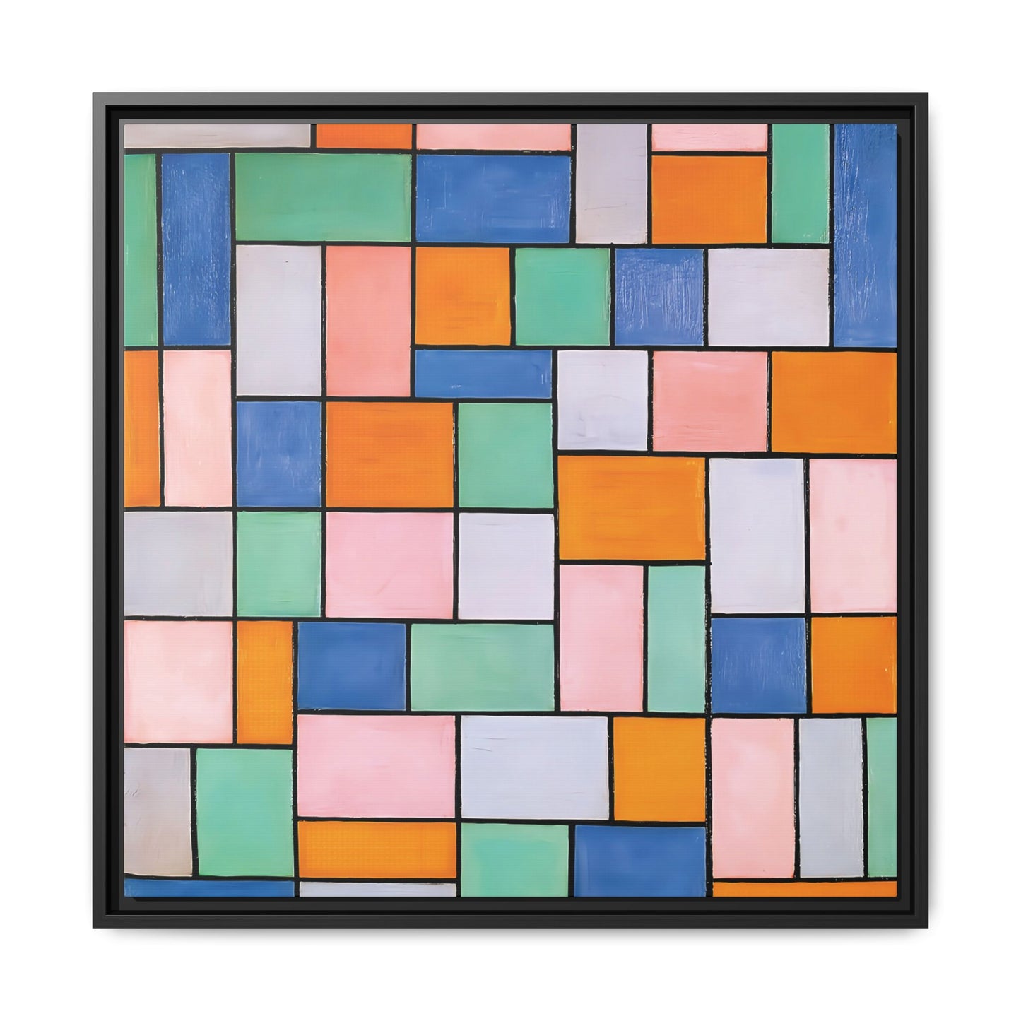 Composition in dissonances (1919) by Theo van Doesburg  / Toile encadrée sur caisse américaine