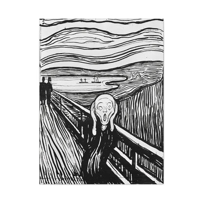 The Scream (1895) by Edvard Munch / Reproduction Fine Art sur Toile / Epaisseur 3,2cm - 1'25 po