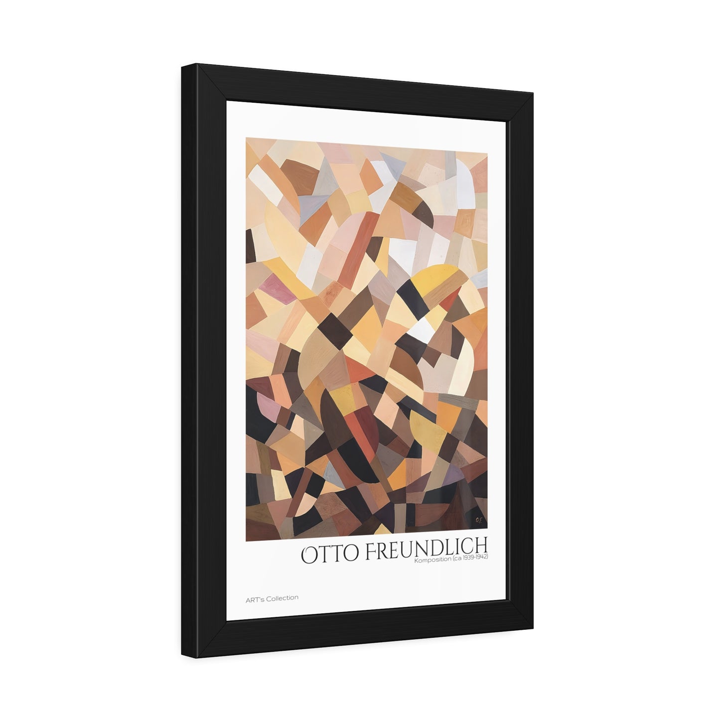 Komposition (ca 1939-1942) by Otto Freundlich  / Affiche Encadrée série ART's Collection