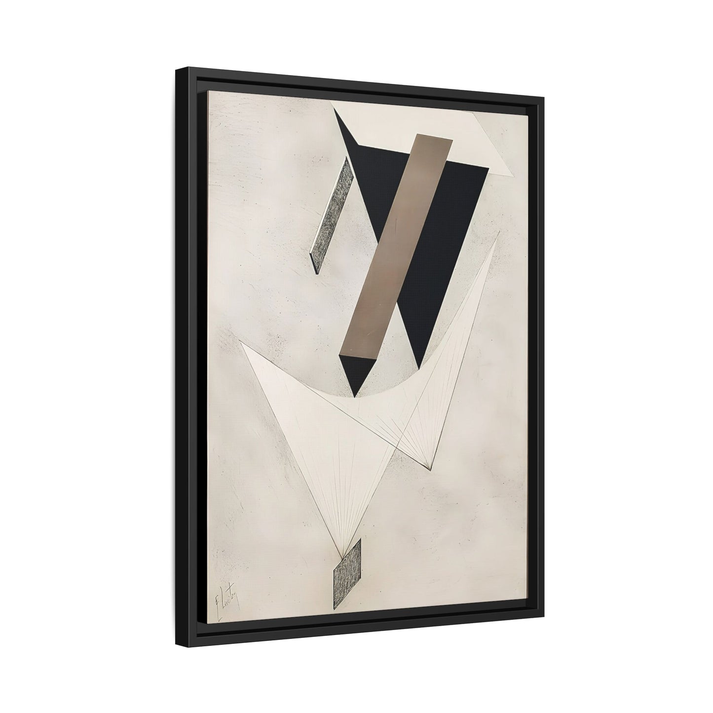 Kestnermappe Proun, Rob. Levnis and Chapman GmbH Hannover #4 (1923) by El Lissitzky / Toile encadrée sur caisse américaine