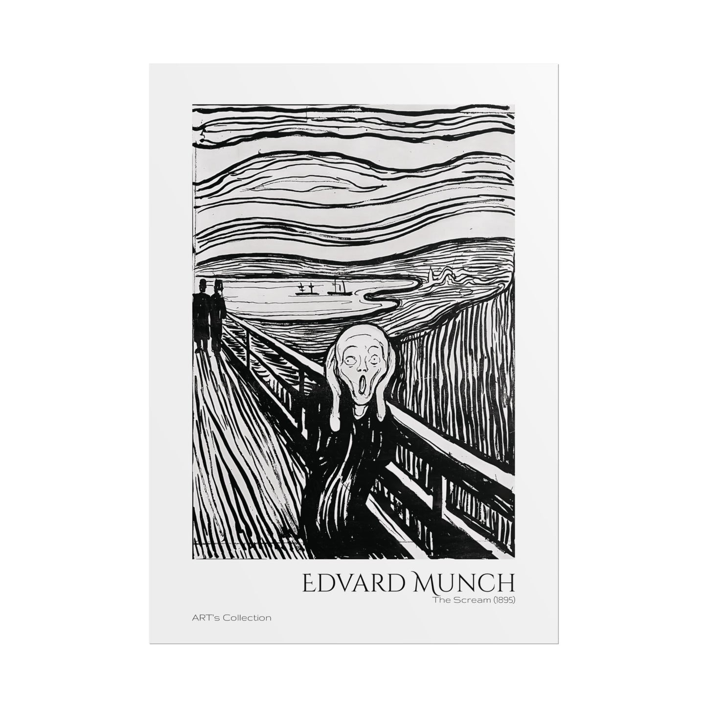 The Scream (1895) by Edvard Munch / Affiche imprimée - Série ART's Collection