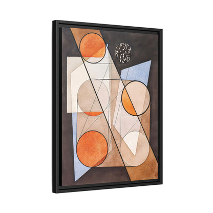 Composition aux cercles symétriques (1932) by László Moholy-Nagy  / Toile encadrée sur caisse américaine