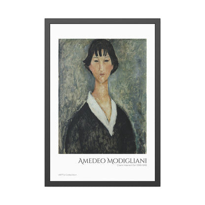 Dark Haired Girl (1918-1919) by Amedeo Modigliani  / Affiche Encadrée série ART's Collection